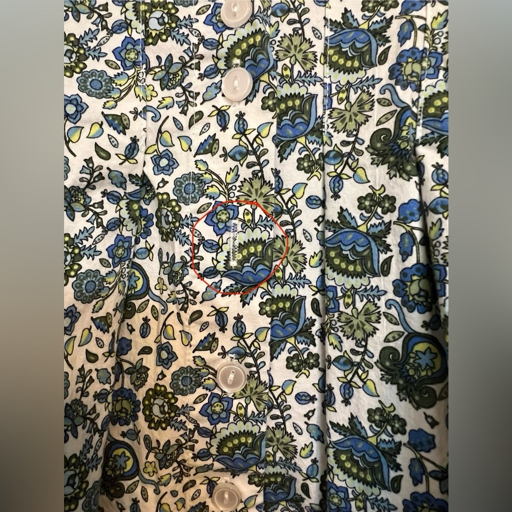 Exquise x Anthropologie Tobie Mini Shirt Dress in Multi-Floral, Size M (Petite) - Picture 6 of 12